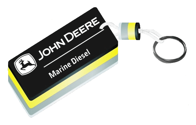 Porte-clefs Manicom flottant John Deere en mousse EVA