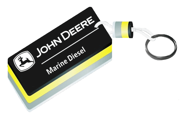 Porte-clefs Manicom flottant John Deere en mousse EVA