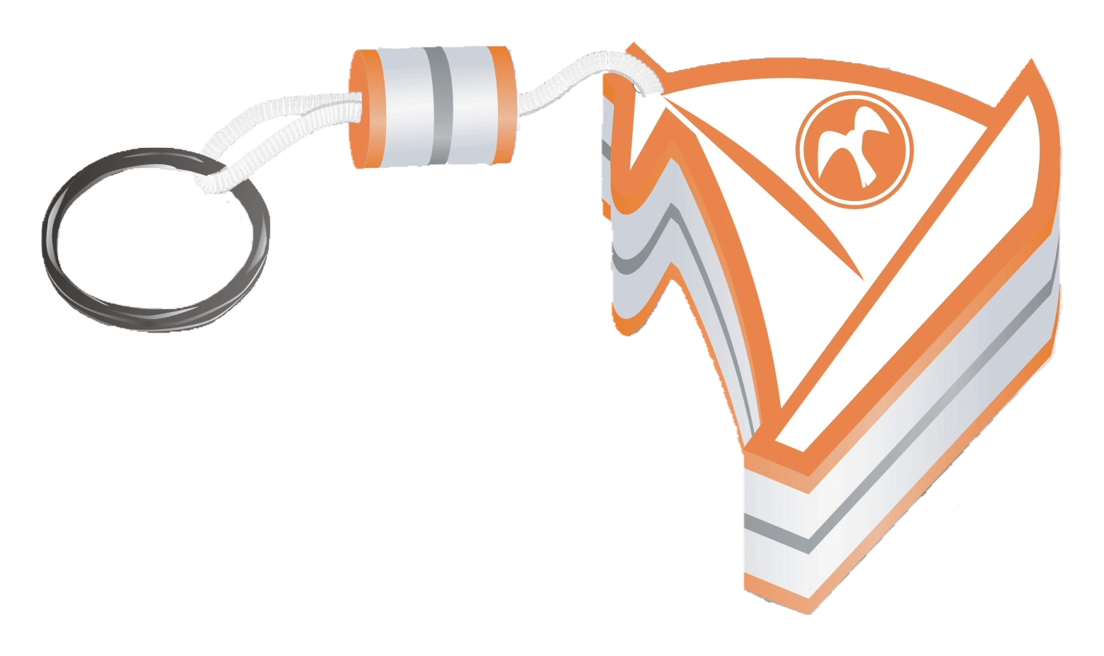 Porte-clefs Manicom personnalisé De Valk — mousse EVA