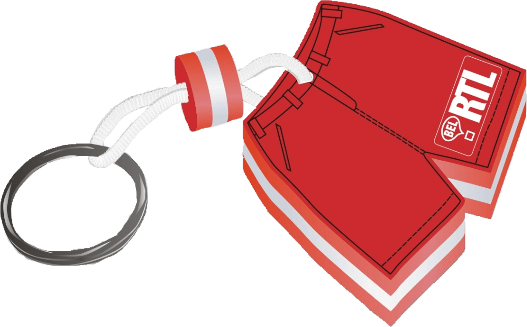 Porte-clefs Manicom personnalisé RTL — mousse EVA